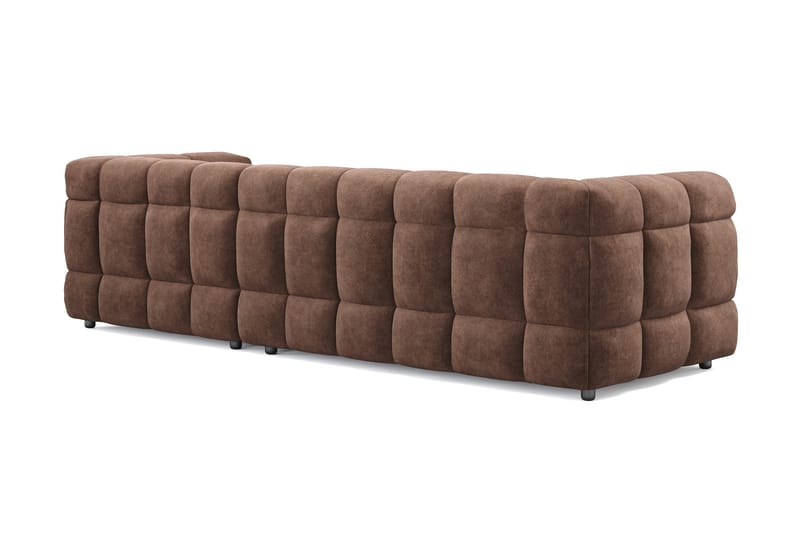 Elise 3-seters Sofa med Sjeselong Høyre - Brun - Møbler - Sofaer - Sofa med sjeselong