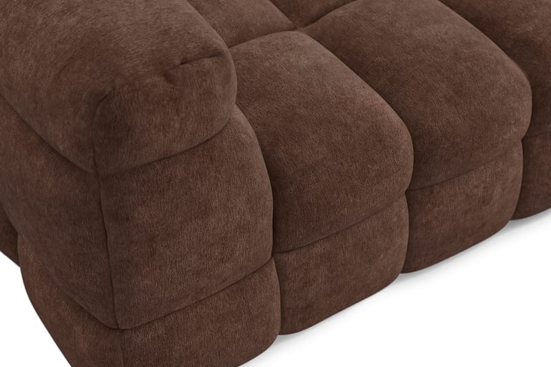 Elise 3-seters Sofa med Sjeselong Høyre - Brun - Møbler - Sofaer - Sofa med sjeselong