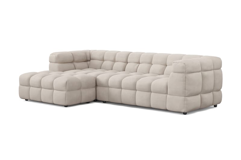 Elise 3-seters Sofa med Sjeselong Venstre - Beige - Møbler - Sofaer - Sofa med sjeselong