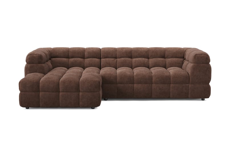 Elise 3-seters Sofa med Sjeselong Venstre - Brun - Møbler - Sofaer - Sofa med sjeselong