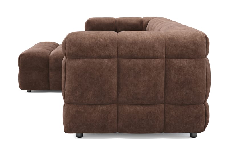 Elise 3-seters Sofa med Sjeselong Venstre - Brun - Møbler - Sofaer - Sofa med sjeselong