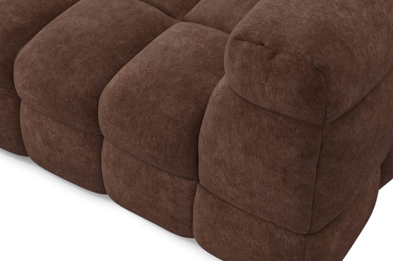 Elise 3-seters Sofa med Sjeselong Venstre - Brun - Møbler - Sofaer - Sofa med sjeselong
