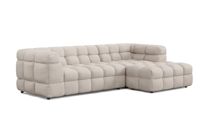 Elise 4-seters Sofa med Sjeselong Høyre - Beige - Møbler - Sofaer - Sofa med sjeselong