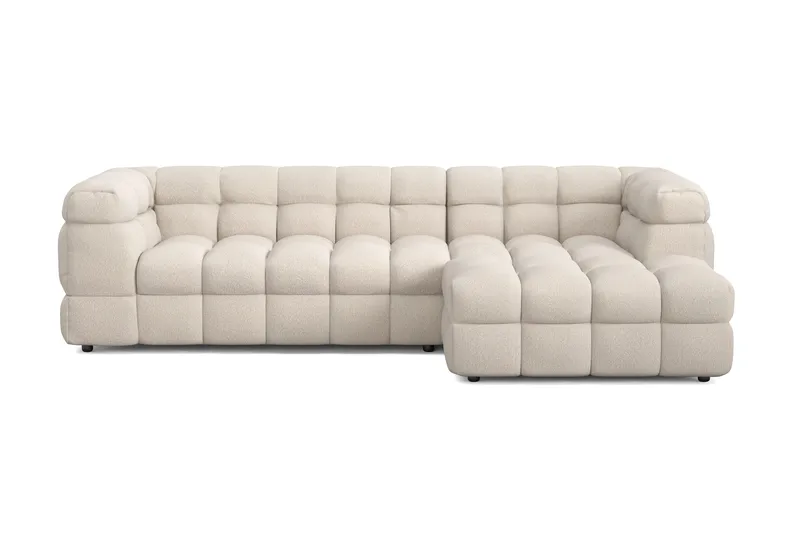 Elise 4-seters Sofa med Sjeselong Høyre - Beige - Møbler - Sofaer - Sofa med sjeselong