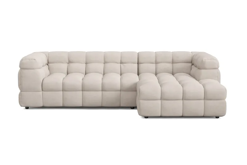 Elise 4-seters Sofa med Sjeselong Høyre - Beige - Møbler - Sofaer - Sofa med sjeselong