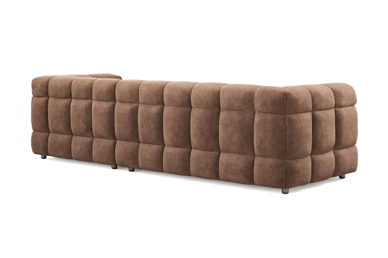 Elise 4-seters Sofa med Sjeselong Høyre - Brun - Møbler - Sofaer - Sofa med sjeselong