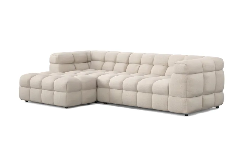 Elise 4-seters Sofa med Sjeselong Venstre - Beige - Møbler - Sofaer - Sofa med sjeselong