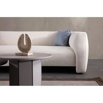 Elvaris 4-seters sofa med Sjeselong - Hvit - Møbler - Sofaer - Sofa med sjeselong