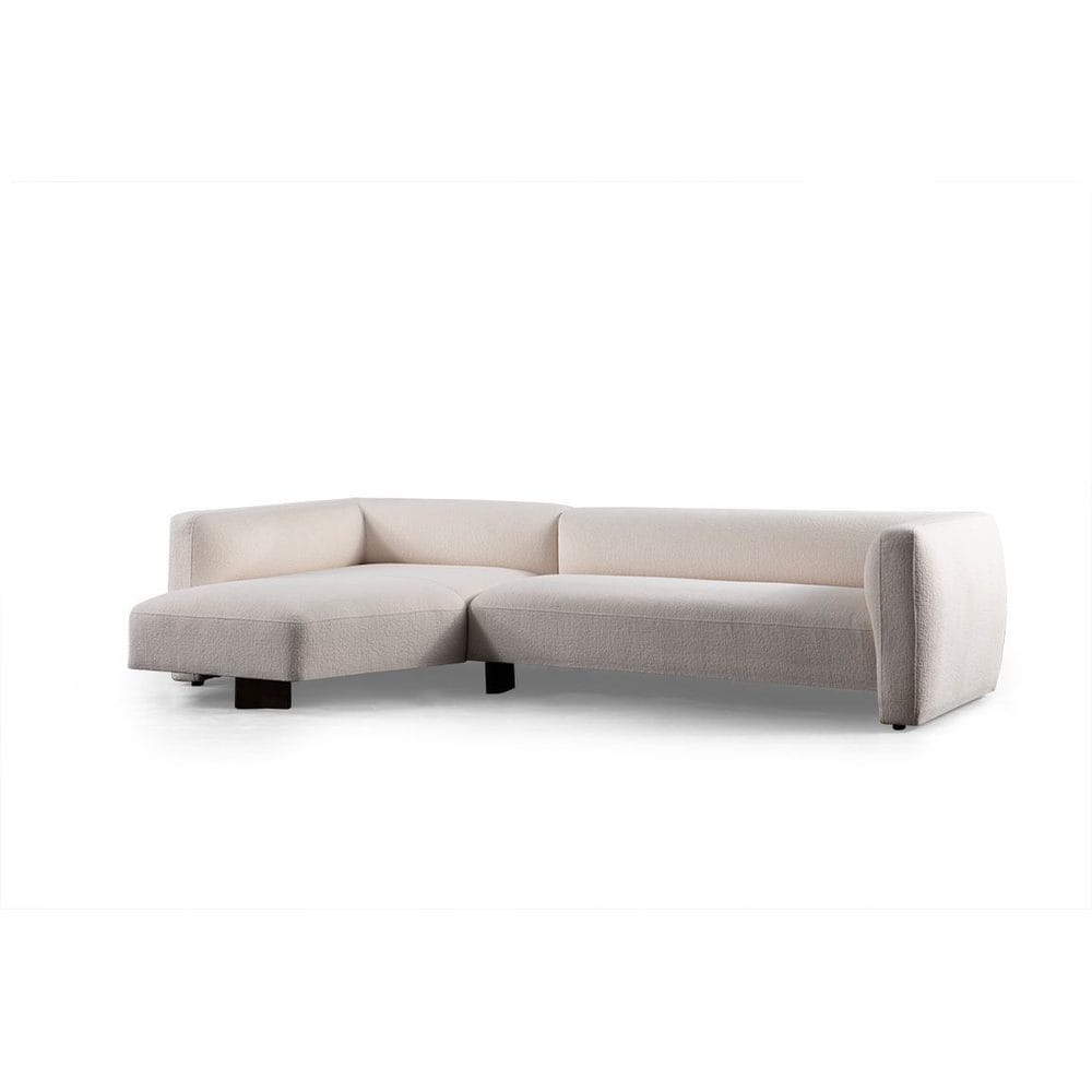 Elvaris 4-seters sofa med Sjeselong - Hvit