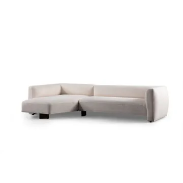 Elvaris 4-seters sofa med Sjeselong - Hvit - Møbler - Sofaer - Sofa med sjeselong