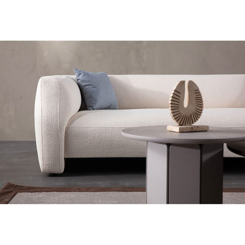 Elvaris 4-seters sofa med Sjeselong - Hvit - Møbler - Sofaer - Sofa med sjeselong