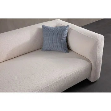 Elvaris 4-seters sofa med Sjeselong - Hvit - Møbler - Sofaer - Sofa med sjeselong
