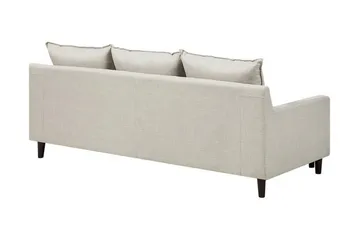 Elvenes 3-seter Høyre L-formet Sofa med Sjeselong 206 cm med Oppbevaring i Stoff - Beige - Møbler - Sofaer - Sofa med sjeselong