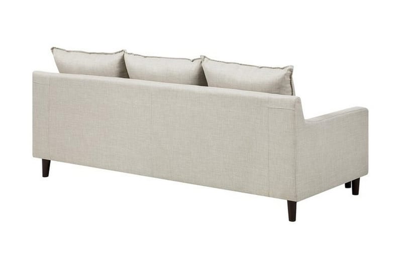 Elvenes 3-seter Høyre L-formet Sofa med Sjeselong 206 cm med Oppbevaring i Stoff - Beige - Møbler - Sofaer - Sofa med sjeselong