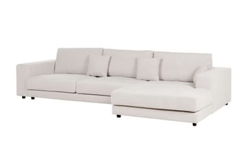 Ersi Hjørnesofa 4-seter - Hvit/Svart - Møbler - Sofaer - Sofa med sjeselong