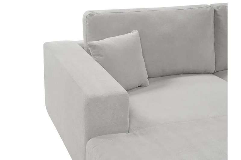 Ersi Sofa med Sjeselong 3-seter - Grå/Svart - Møbler - Sofaer - Sofa med sjeselong