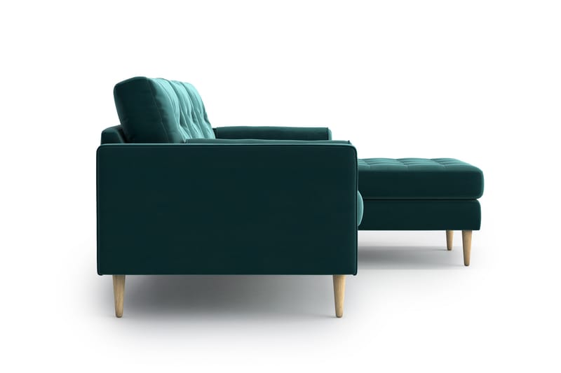 Esmeralde 4-seter Divansofa - Turkis - Møbler - Sofaer - Sofa med sjeselong