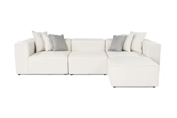Fahmida Sofa med Sjeselong 3-seter - Ecru - Møbler - Sofaer - Sofa med sjeselong