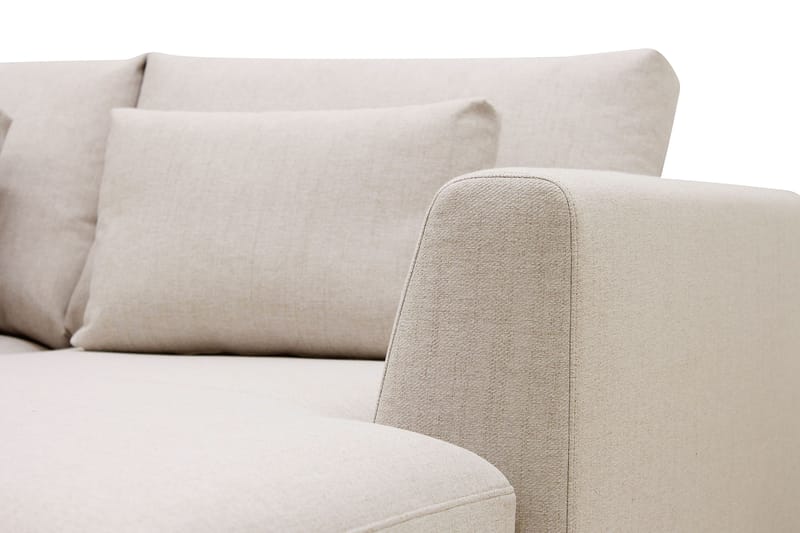 Florenz 3-seters Høyrevendt L-formet Sjeselongsofa i Stoff - Beige - Møbler - Sofaer - Sofa med sjeselong