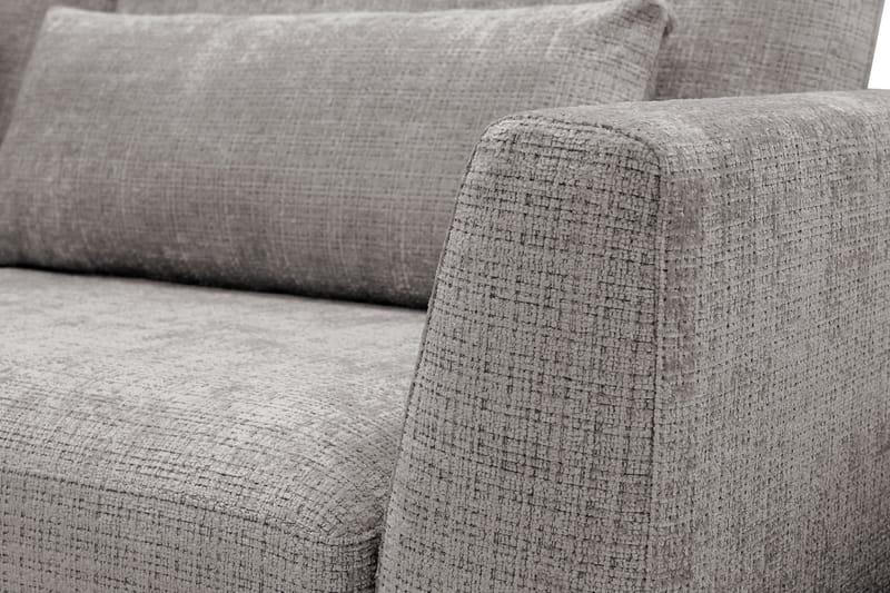 Florenz 3-seters Sofa med Divan Venstre - Lysegrå - Møbler - Sofaer - Sofa med sjeselong - 3 seters sofa med divan