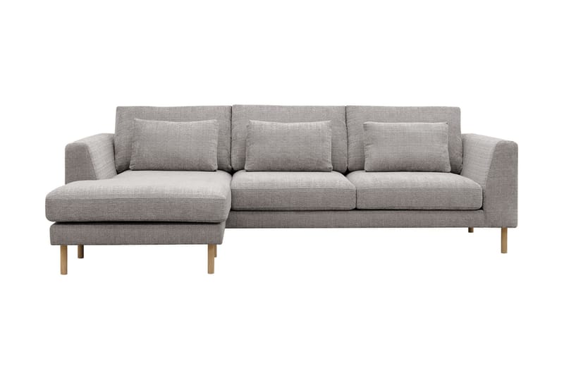 Florenz 3-seters Sofa med Divan Venstre - Lysegrå - Møbler - Sofaer - Sofa med sjeselong