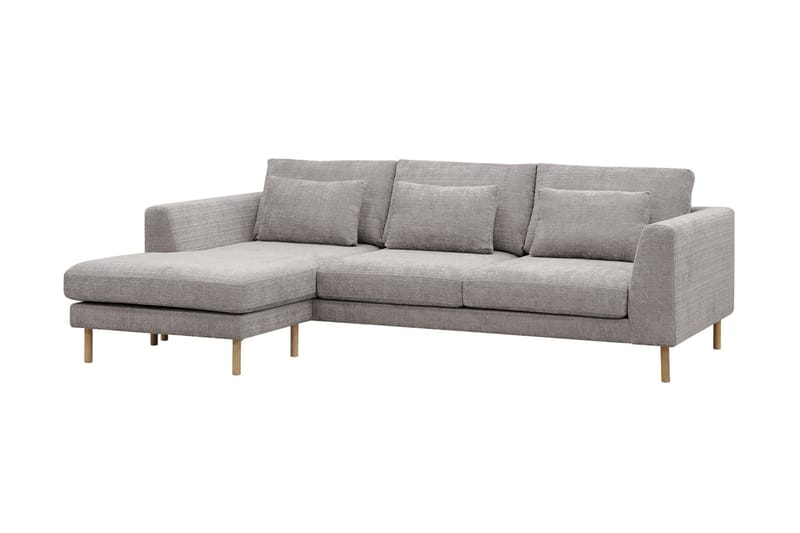 Florenz 3-seters Sofa med Divan Venstre - Lysegrå - Møbler - Sofaer - Sofa med sjeselong