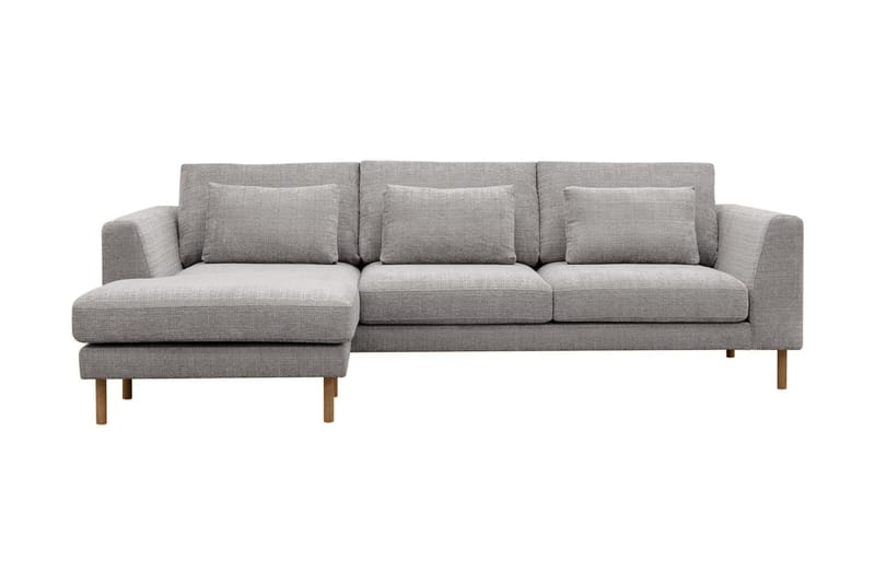 Florenz 3-seters Sofa med Divan Venstre - Lysegrå - Møbler - Sofaer - Sofa med sjeselong - 3 seters sofa med divan