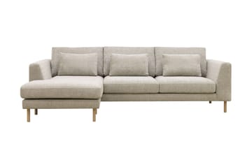Florenz 3-seters Venstrevendt L-formet Sjeselongsofa i Chenille