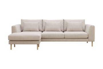Florenz 3-seters Venstrevendt L-formet Sjeselongsofa i Stoff
