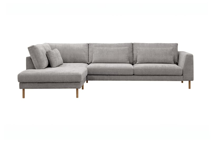 Florenz 4-seters Sofa med Sjeselong Venstre - Lysegrå - Møbler - Sofaer - Sofa med sjeselong