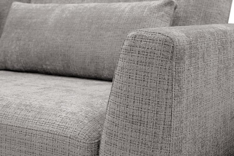 Florenz 4-seters Sofa med Sjeselong Venstre - Lysegrå - Møbler - Sofaer - Sofa med sjeselong
