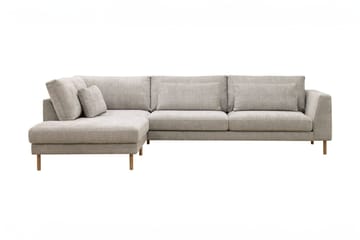 Florenz 4-seters Venstrevendt L-formet Sjeselongsofa i Stoff