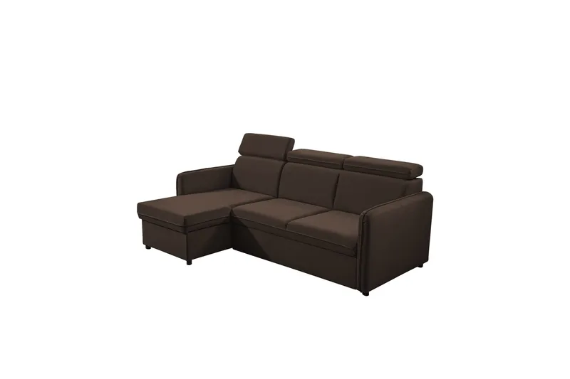 Fredrik Sofa med Sjeselong 3-seter, Brun