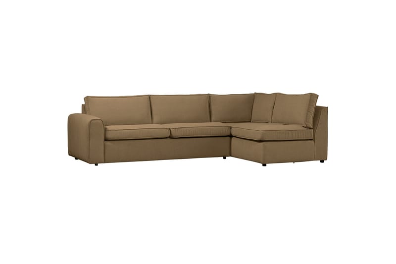 Freek Sofa med Sjeselong 3-seter - Lyse brun - Sofa med sjeselong - 3 seters sofa med divan