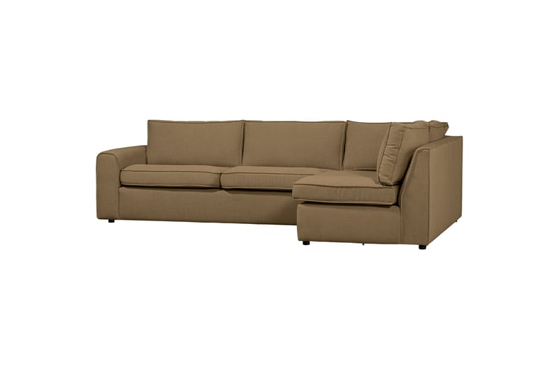 Freek Sofa med Sjeselong 3-seter - Lyse brun - Sofa med sjeselong - 3 seters sofa med divan