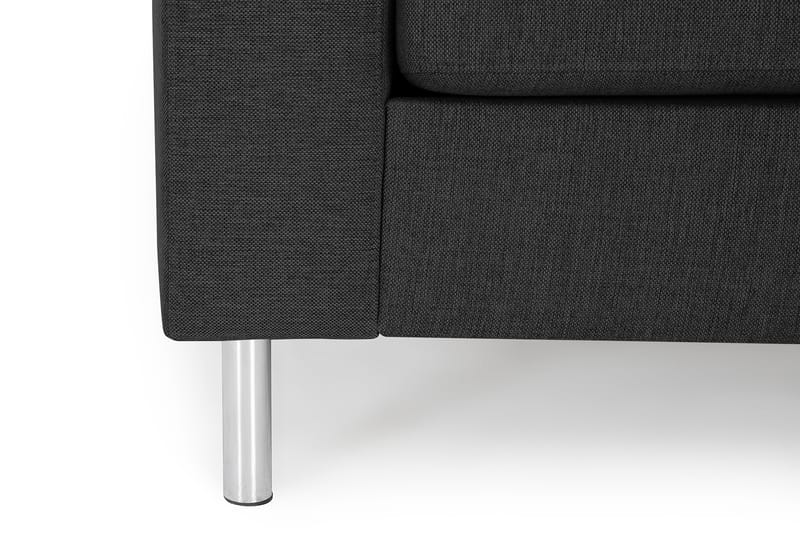 Friday 3-seters Vendbar L-formet Divansofa i Stoff - Grå - Møbler - Sofaer - Sofa med sjeselong