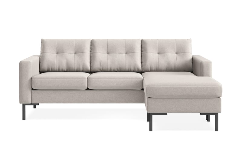 Frillestad 3-seters Høyrevendt L-formet Divansofa i Stoff - Beige - Møbler - Sofaer - Sofa med sjeselong
