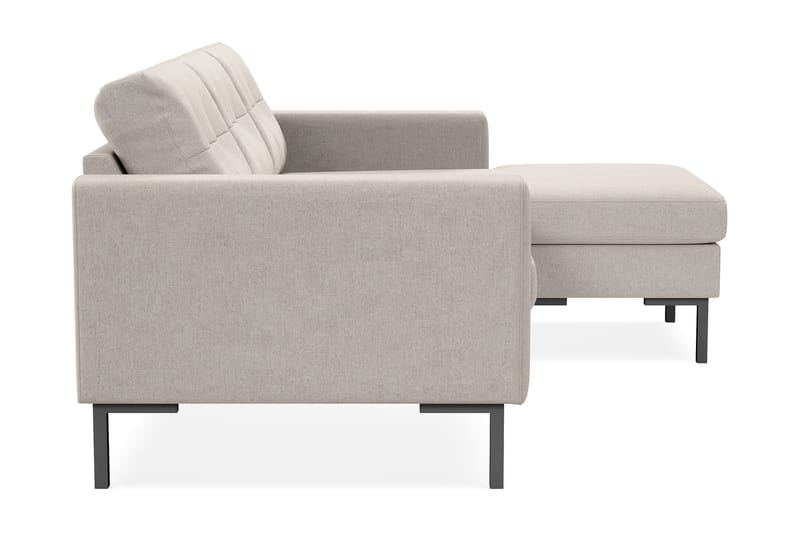 Frillestad 3-seters Høyrevendt L-formet Divansofa i Stoff - Beige - Møbler - Sofaer - Sofa med sjeselong