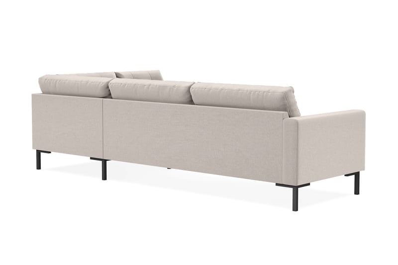 Frillestad 4-seters Høyrevendt L-formet Sjeselongsofa i Stoff - Beige - Møbler - Sofaer - Sofa med sjeselong