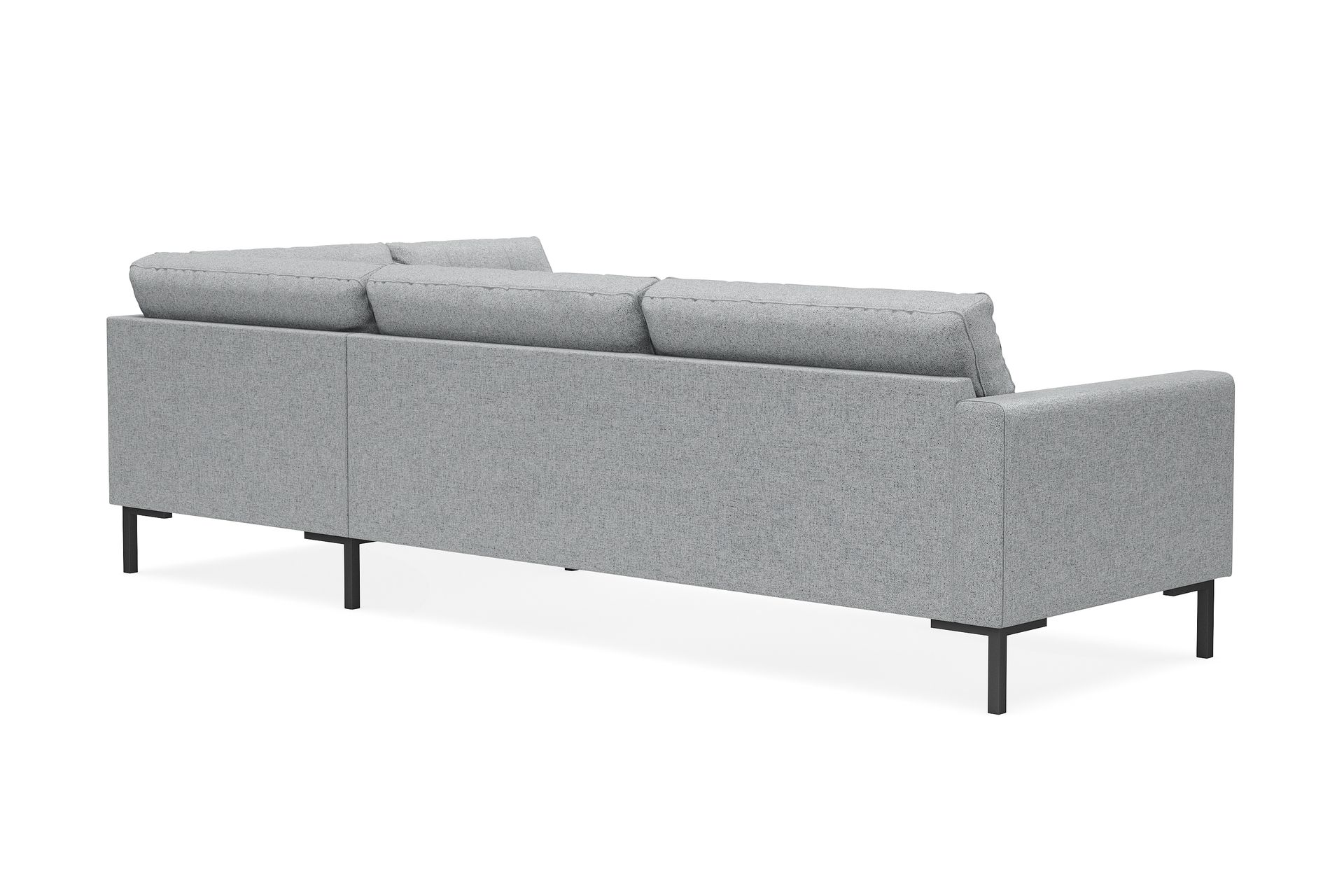 Frillestad 4-seters Høyrevendt L-formet Sjeselongsofa i Stoff - Grå - Møbler - Sofaer - Sofa med sjeselong