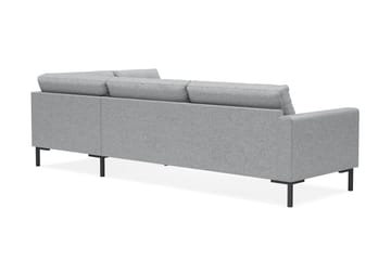 Frillestad 4-seters Høyrevendt L-formet Sjeselongsofa i Stoff - Grå - Møbler - Sofaer - Sofa med sjeselong