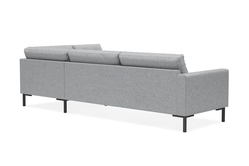 Frillestad 4-seters Høyrevendt L-formet Sjeselongsofa i Stoff - Grå - Møbler - Sofaer - Sofa med sjeselong