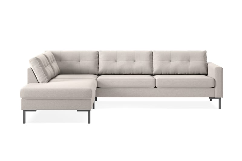 Frillestad 4-seters Venstrevendt L-formet Sjeselongsofa i Stoff - Beige - Møbler - Sofaer - Sofa med sjeselong