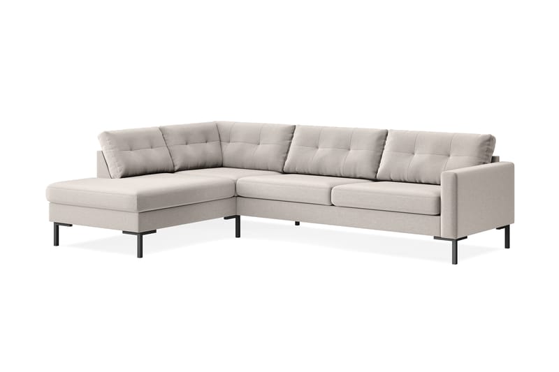 Frillestad 4-seters Venstrevendt L-formet Sjeselongsofa i Stoff - Beige - Møbler - Sofaer - Sofa med sjeselong