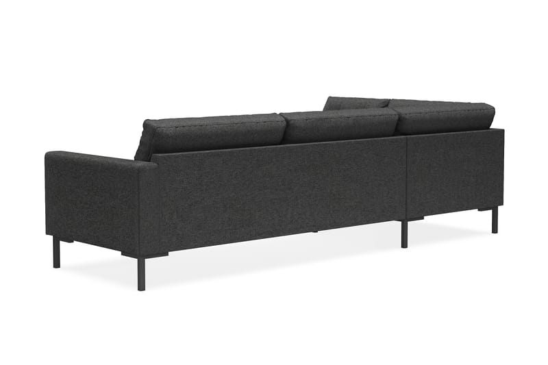 Frillestad 4-seters Venstrevendt L-formet Sjeselongsofa i Stoff - Mørk grå - Møbler - Sofaer - Sofa med sjeselong