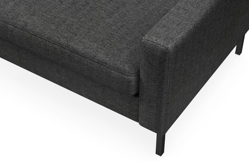 Frillestad 4-seters Venstrevendt L-formet Sjeselongsofa i Stoff - Mørk grå - Møbler - Sofaer - Sofa med sjeselong