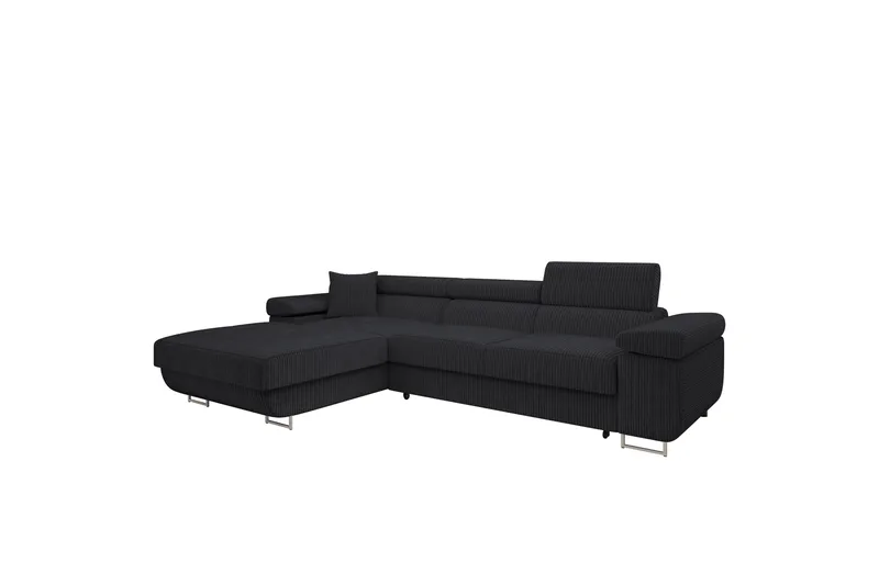 Gabina Sofa med Divan 3-seter, Mørk grå