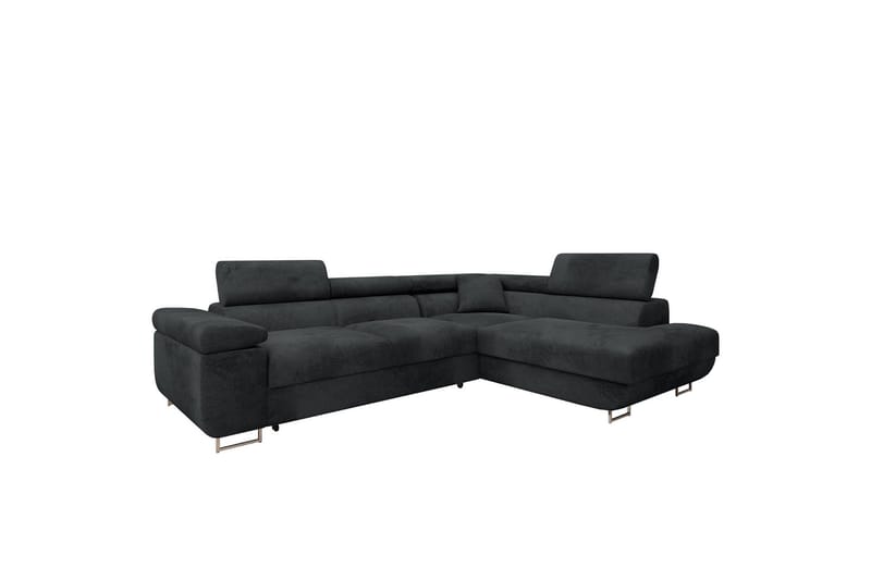 Gabina Sofa med Sjeselong 3-seter - Mørk grå - Møbler - Sofaer - Sovesofaer