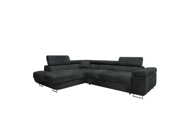 Gabina Sofa med Sjeselong 3-seter - Mørk grå - Møbler - Sofaer - Sovesofaer