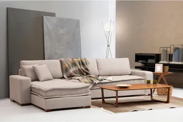 Gladfield Divansofa 3-seters - Beige - Møbler - Sofaer - Sofa med sjeselong - 3 seters sofa med divan